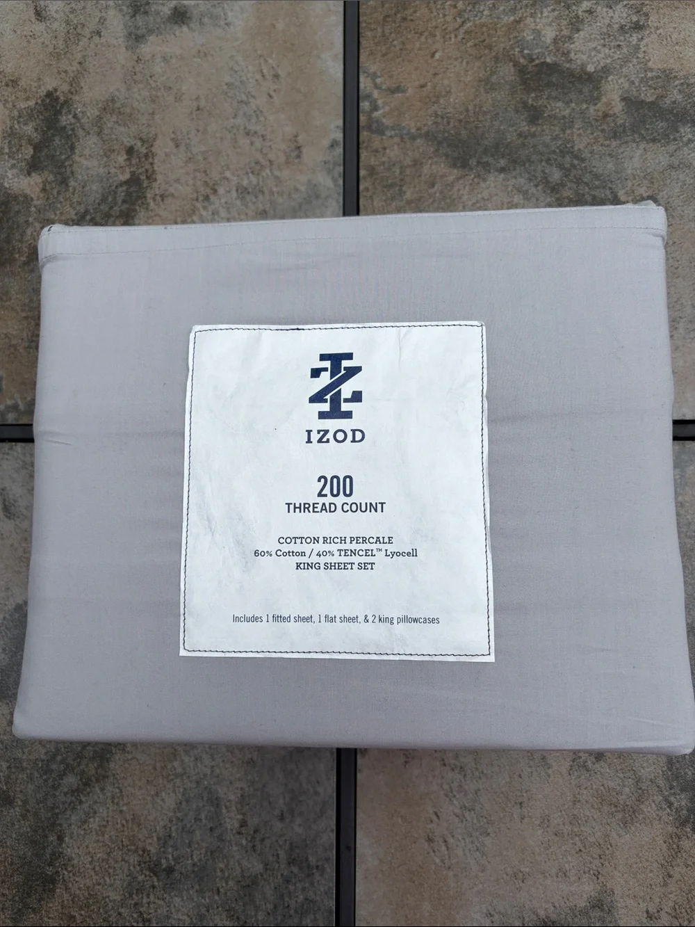 Gorgeous Super Soft Izod King Sheet Set in Classic Grey